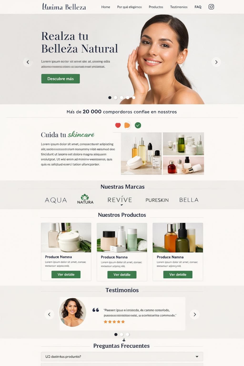 Salon Zafiro — vista previa del theme