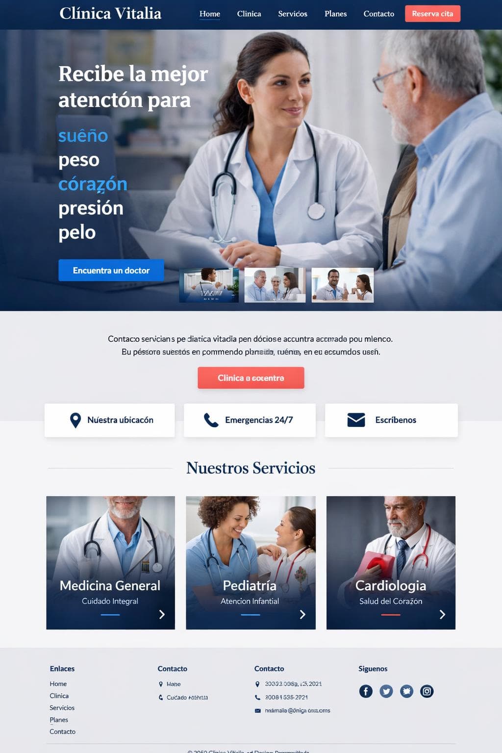 Salud Zenit — vista previa del theme