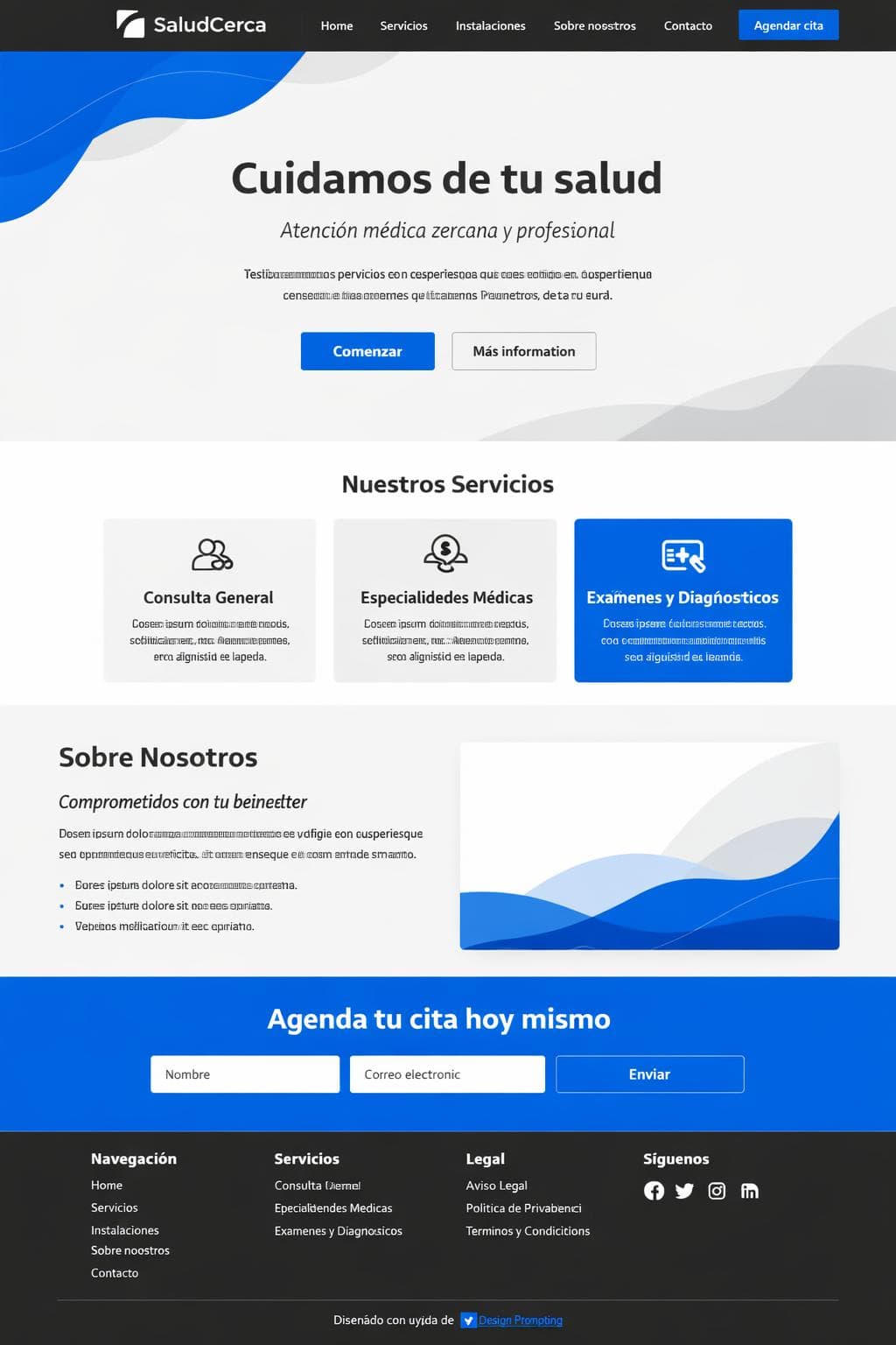 SaludCerca — vista previa del theme