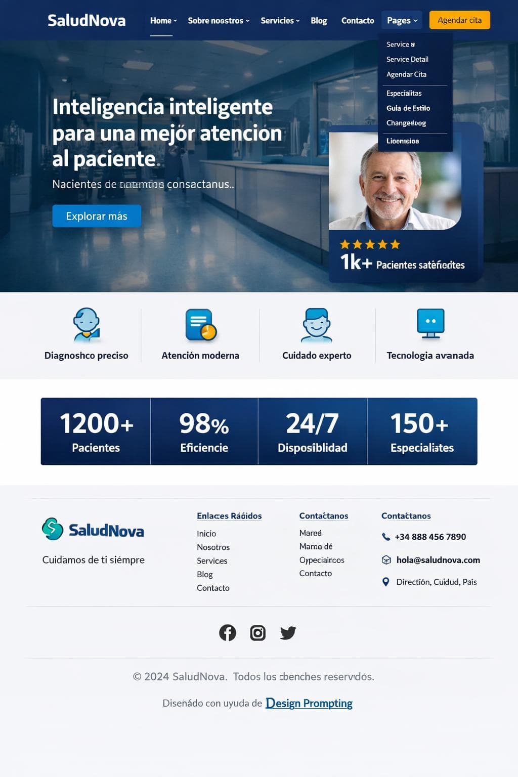 Salutia Digital — vista previa del theme
