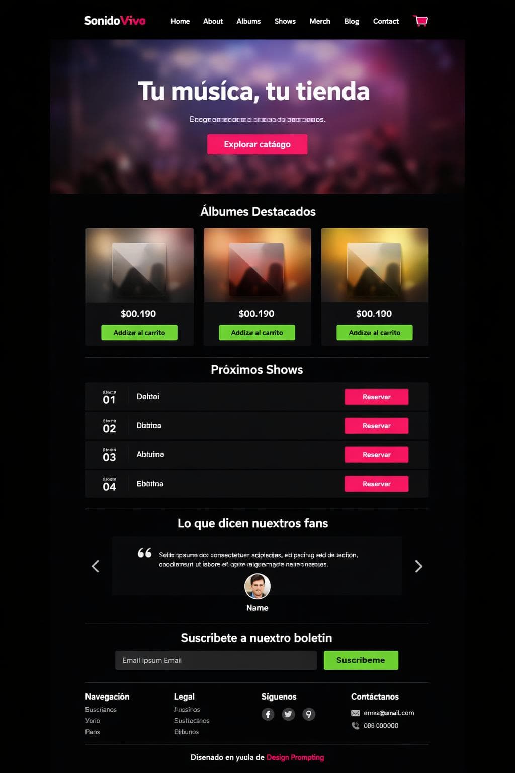 Shop Nimbo — vista previa del theme