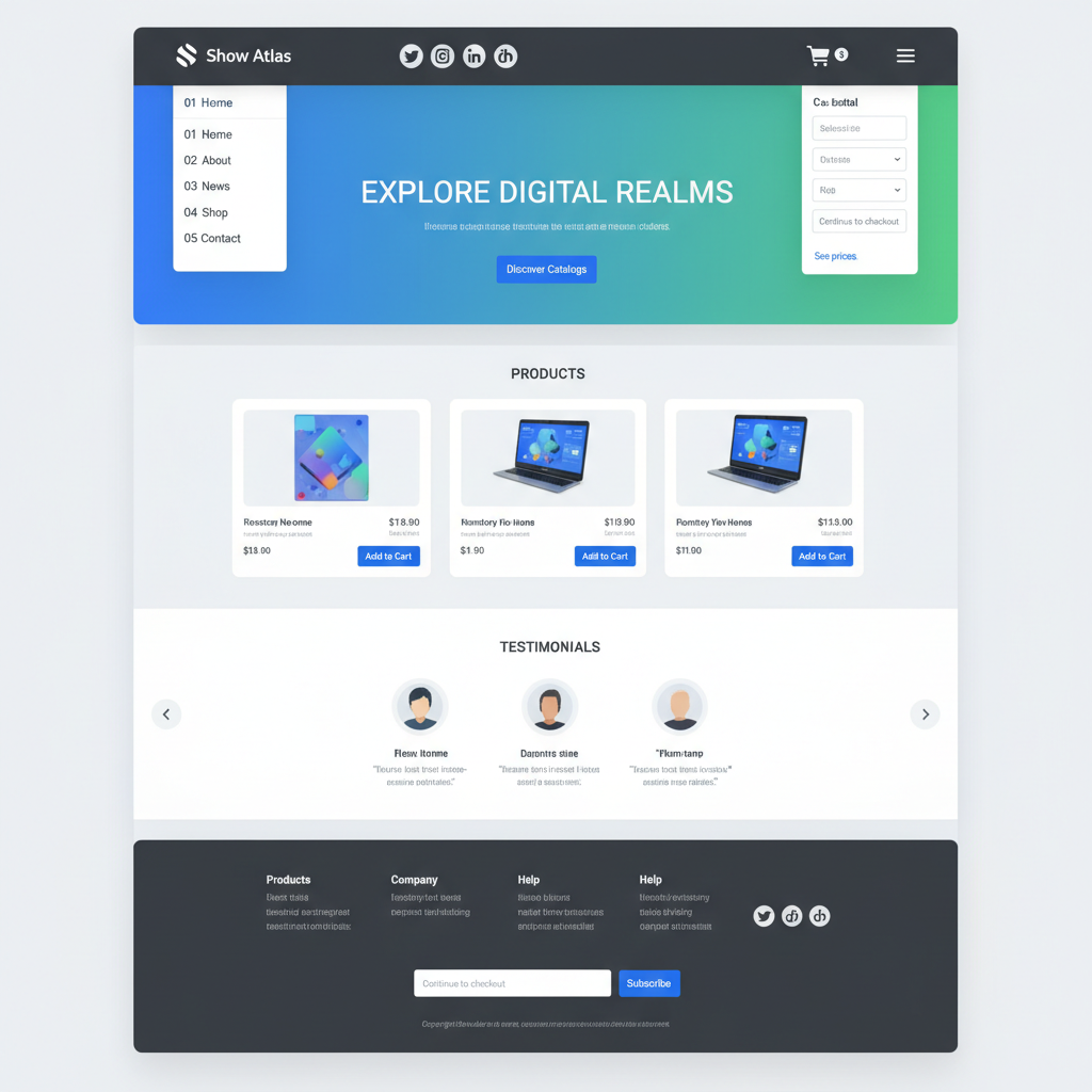 Show Atlas — vista previa del theme