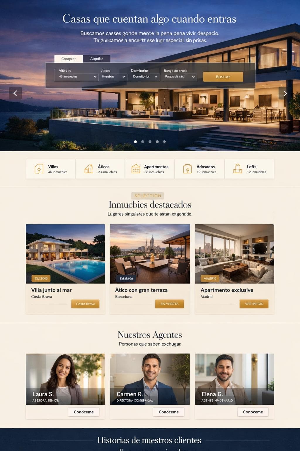 Solaria Estates — vista previa del theme