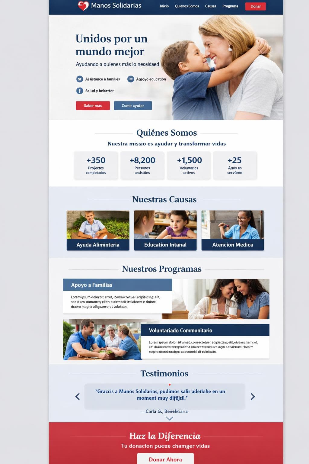 Solidaria Lira — vista previa del theme