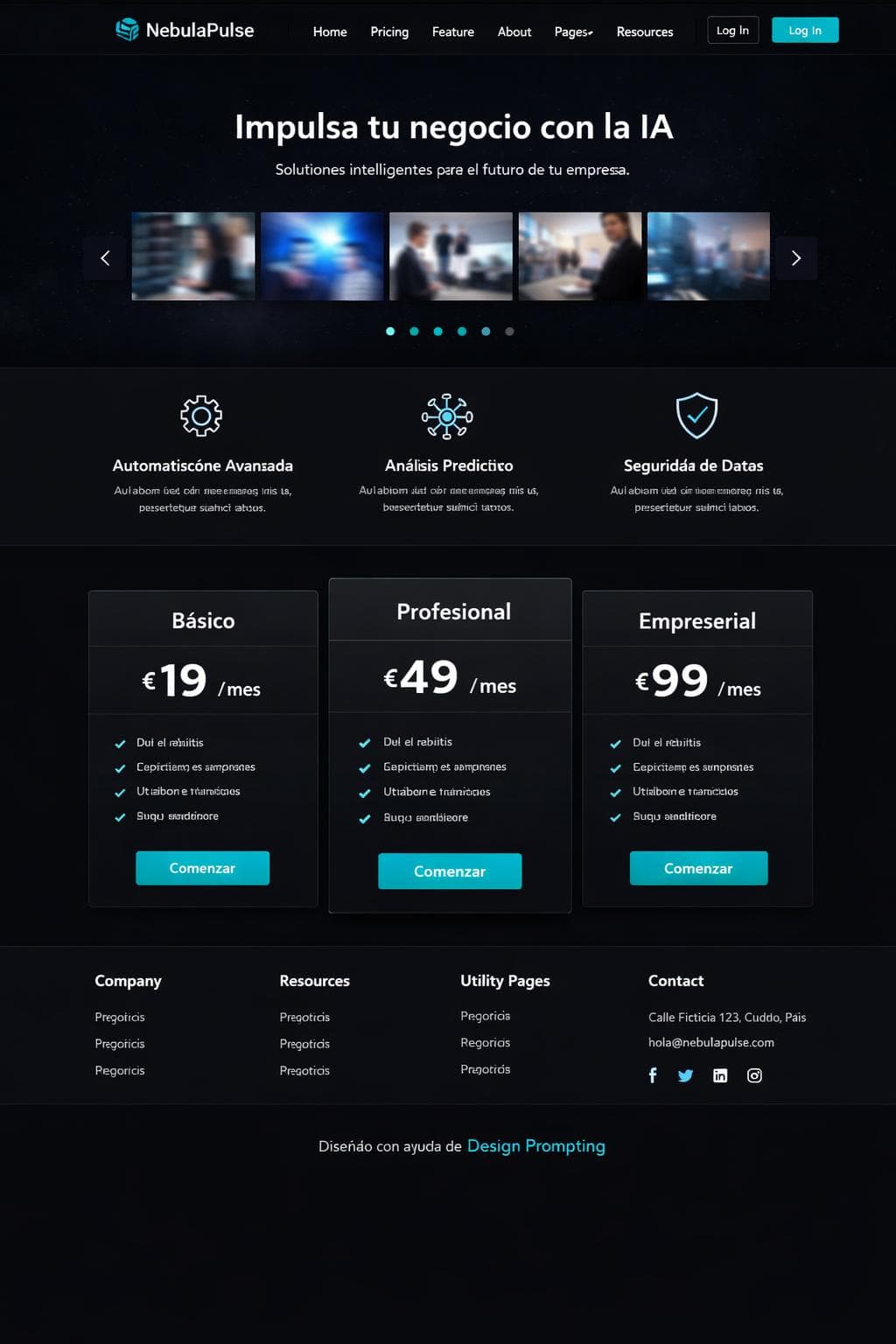 Stack Boreal — vista previa del theme