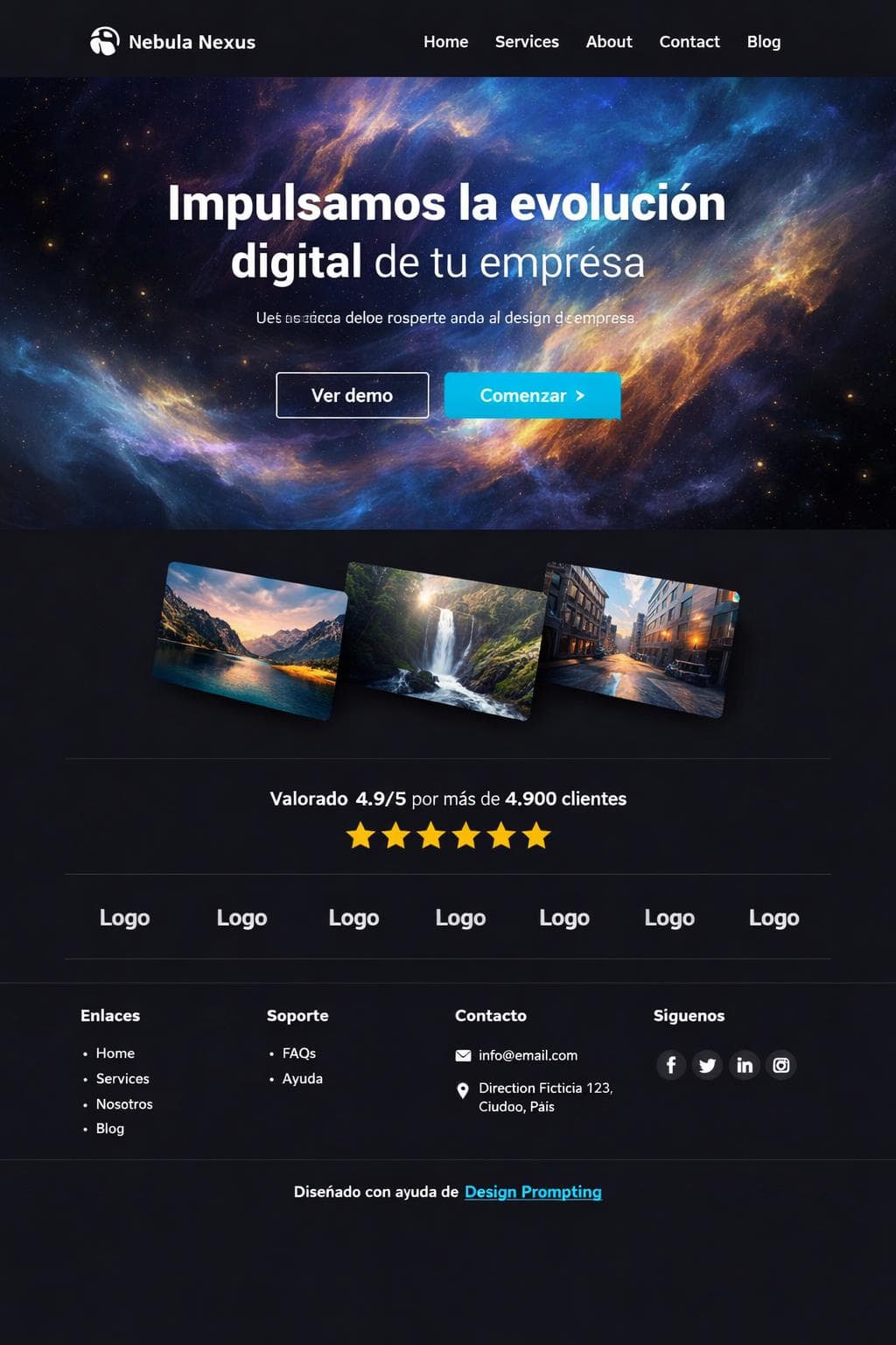 Stack Delta — vista previa del theme