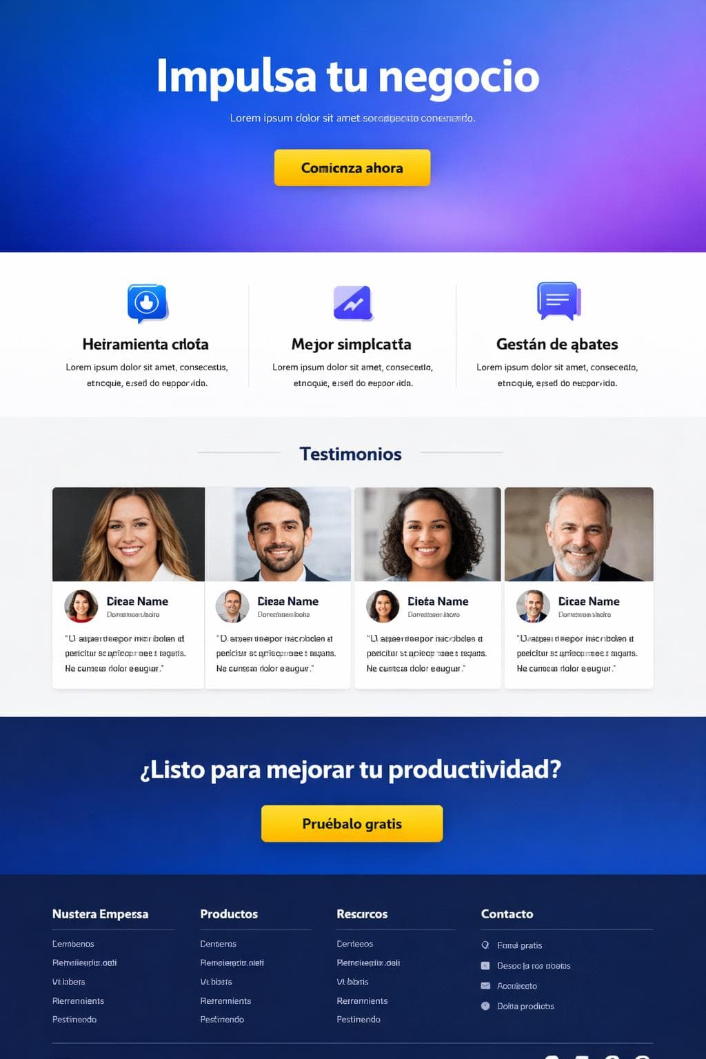 Stack Helio — vista previa del theme