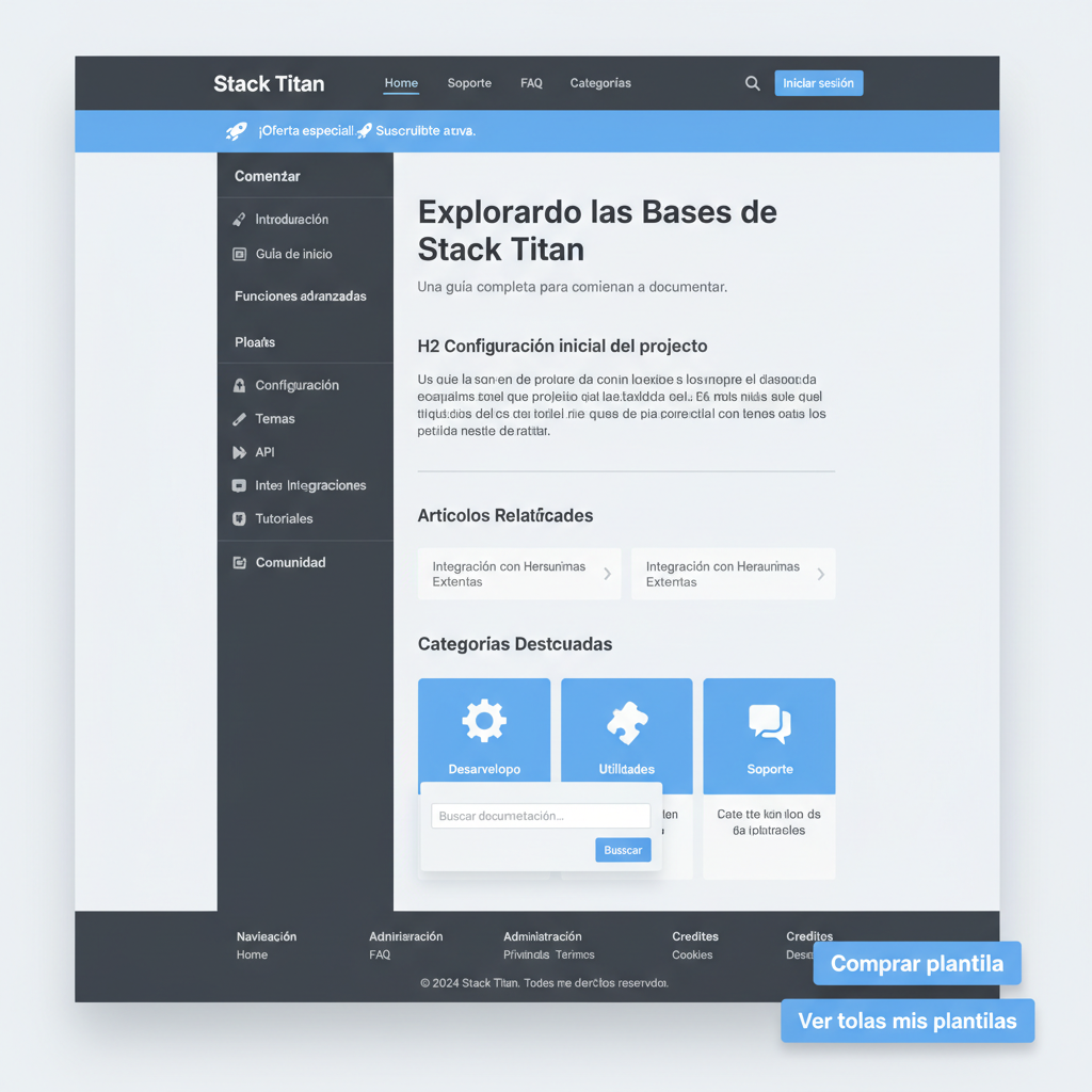 Stack Titan — vista previa del theme