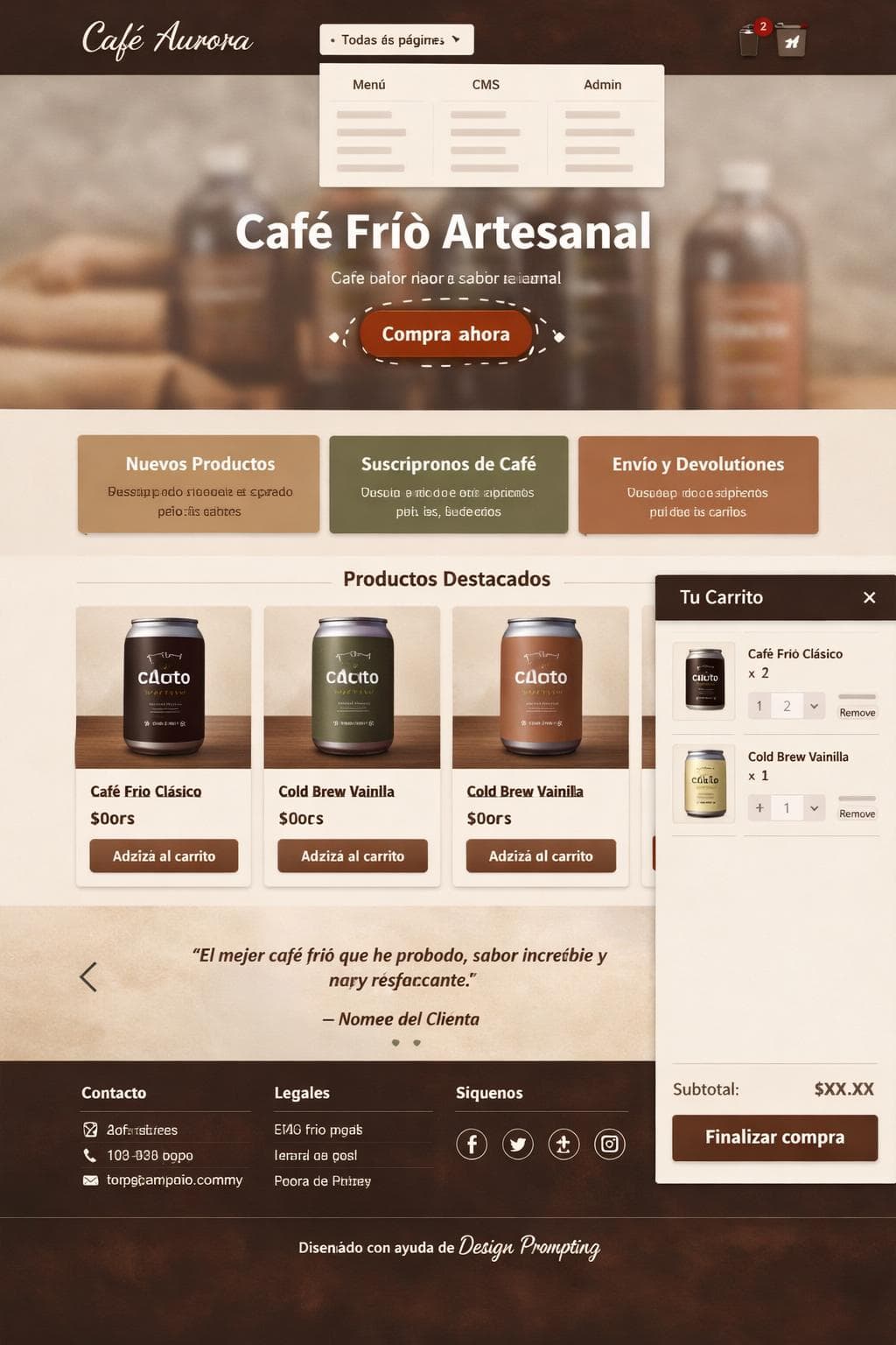 Store Alba — vista previa del theme