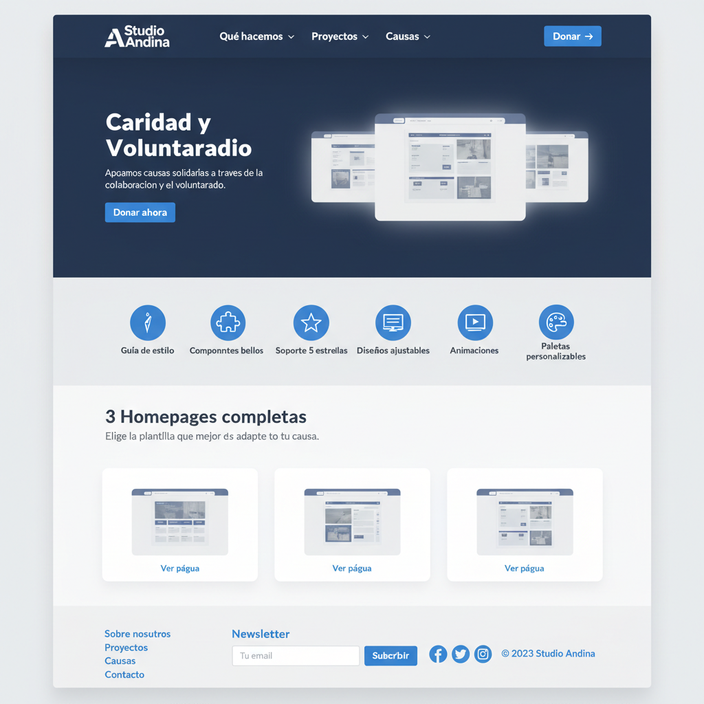Studio Andina — vista previa del theme