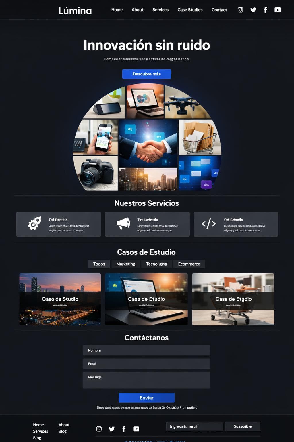 Studio Atlas — vista previa del theme