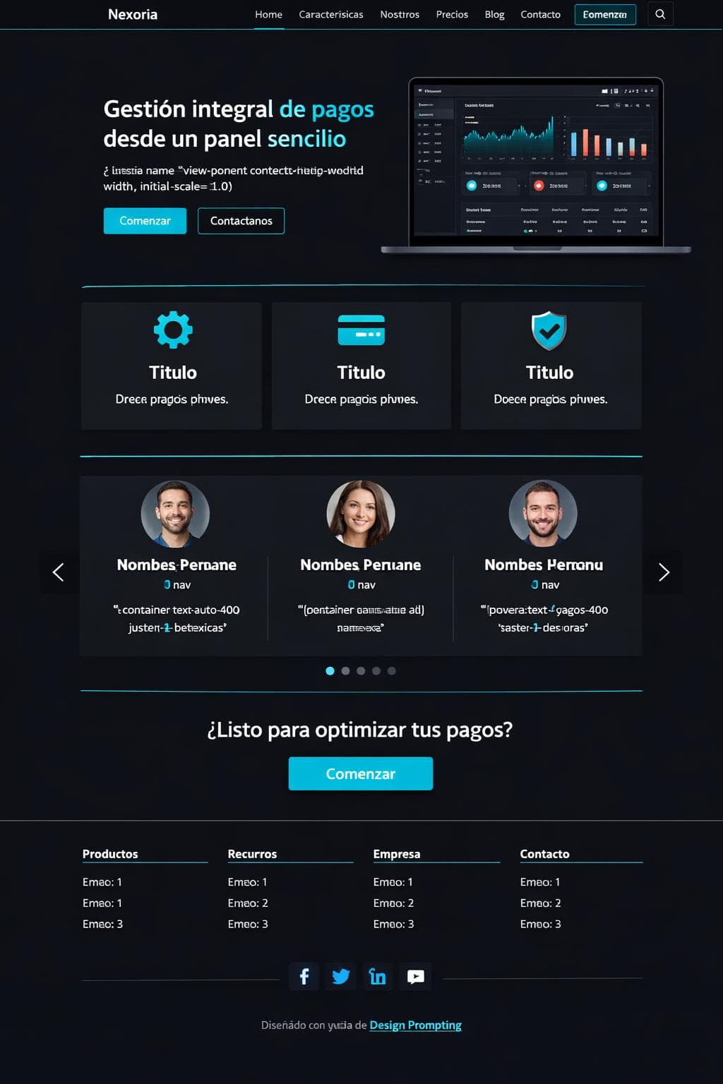 Suite Lumen — vista previa del theme