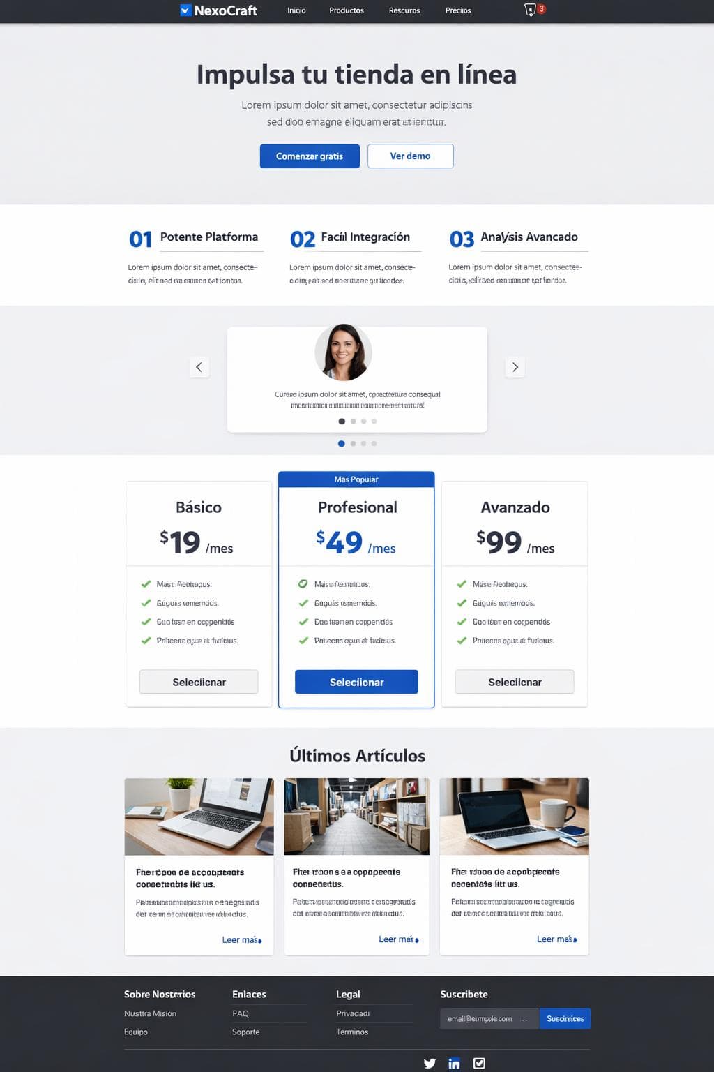 Suite Titan — vista previa del theme
