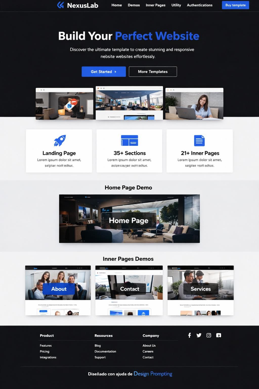 Taller Cobalto — vista previa del theme