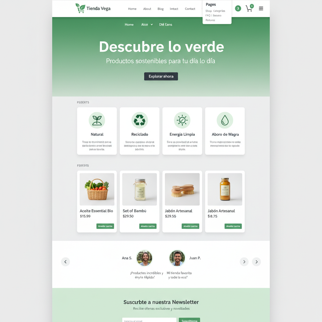 Tienda Vega — vista previa del theme