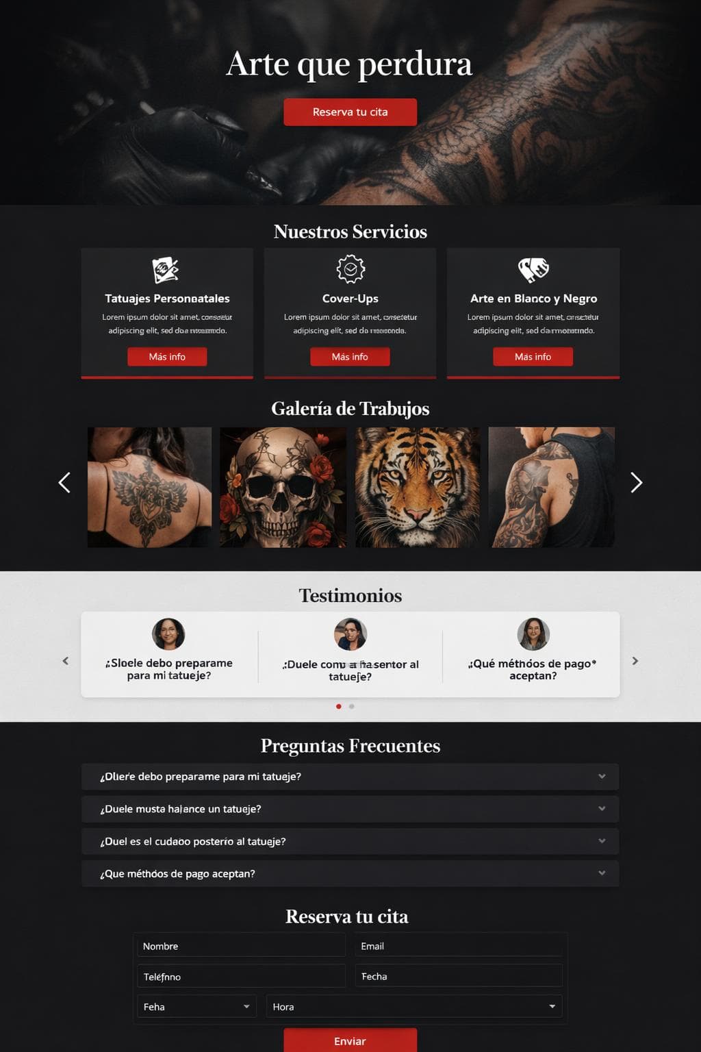 TintaLínea — vista previa del theme