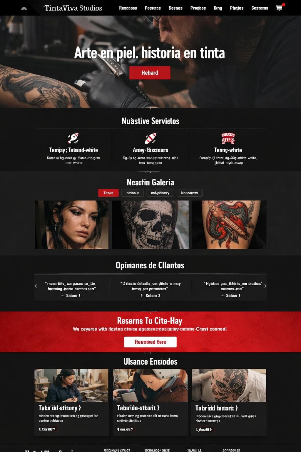TintaViva Studios — vista previa del theme