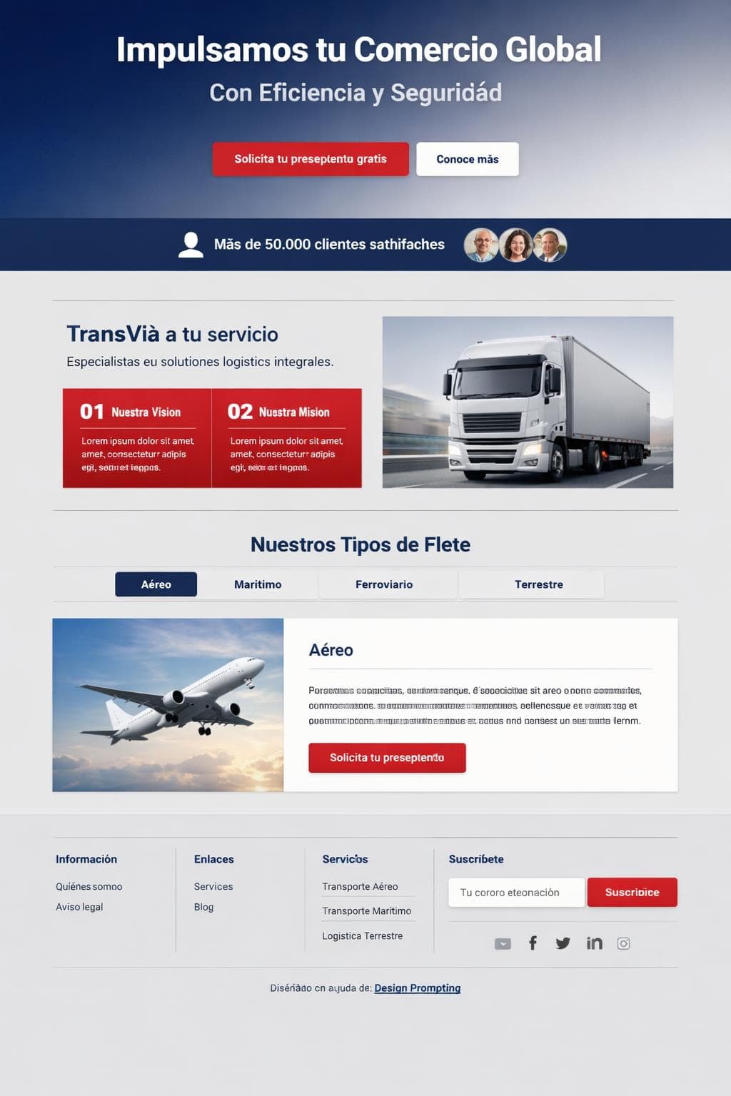 TransVía Solutions — vista previa del theme