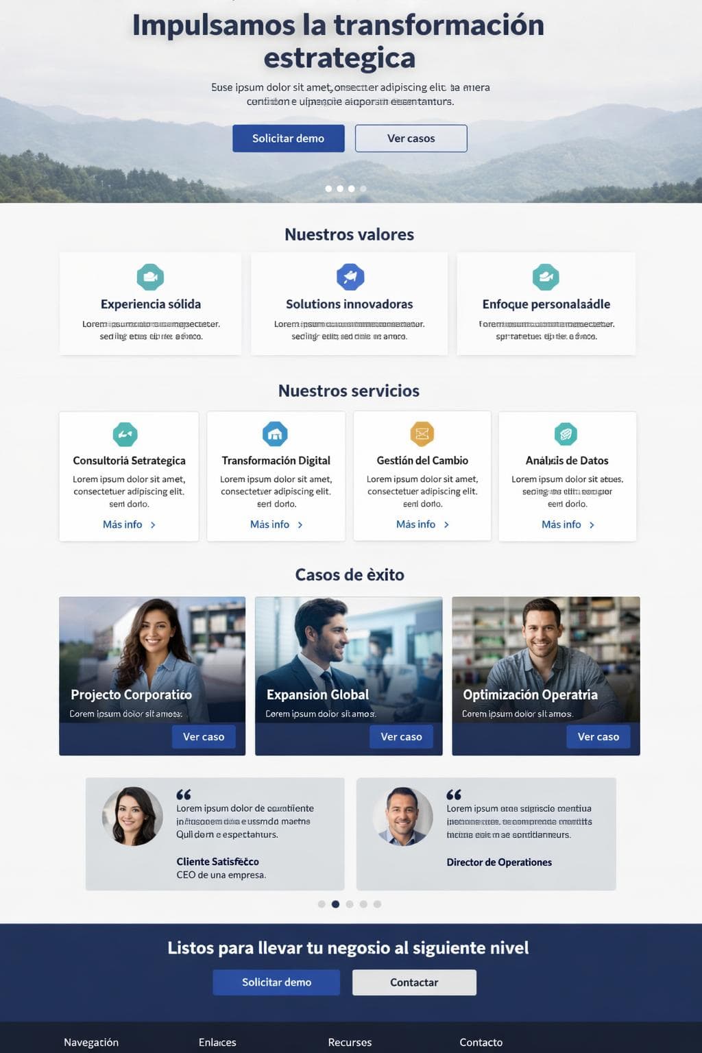 Trivium Consulting — vista previa del theme