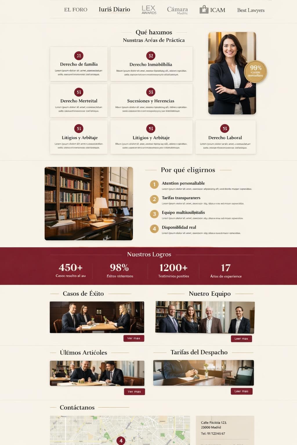 Túmida Abogados — vista previa del theme