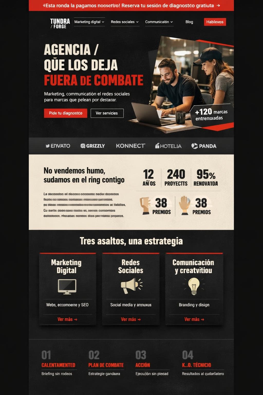 Tundra Forge — vista previa del theme