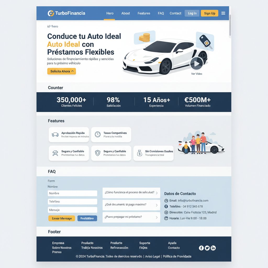 TurboFinancia — vista previa del theme