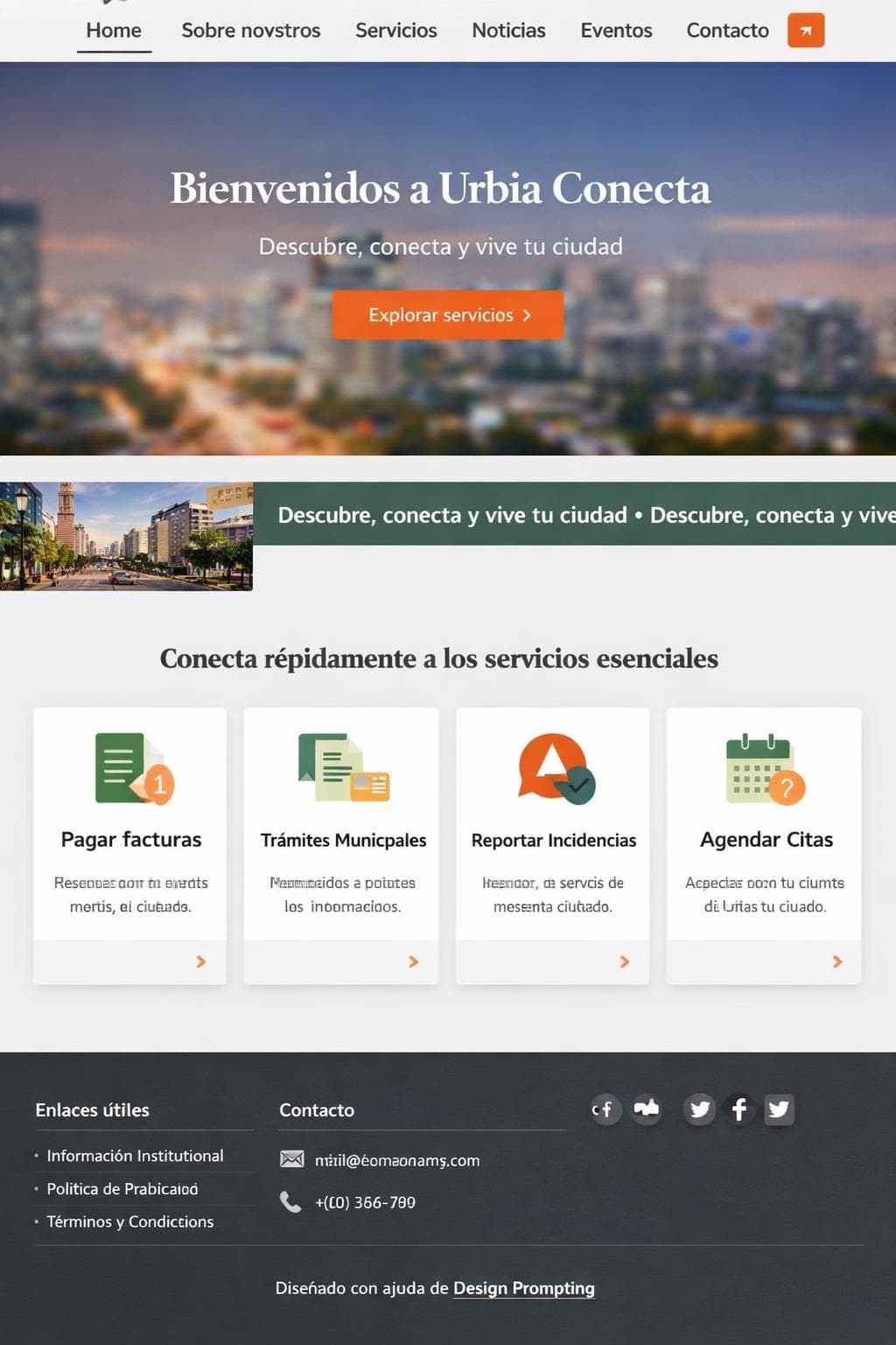Urbia Conecta — vista previa del theme