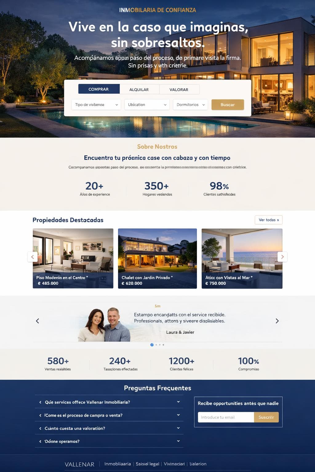Vallenar Inmobiliaria — vista previa del theme