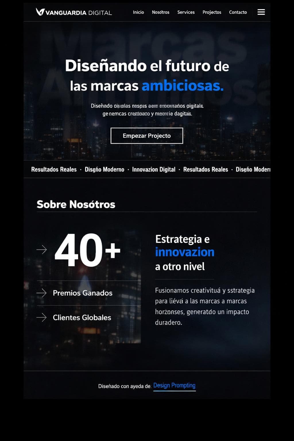 Vanguardia Digital — vista previa del theme