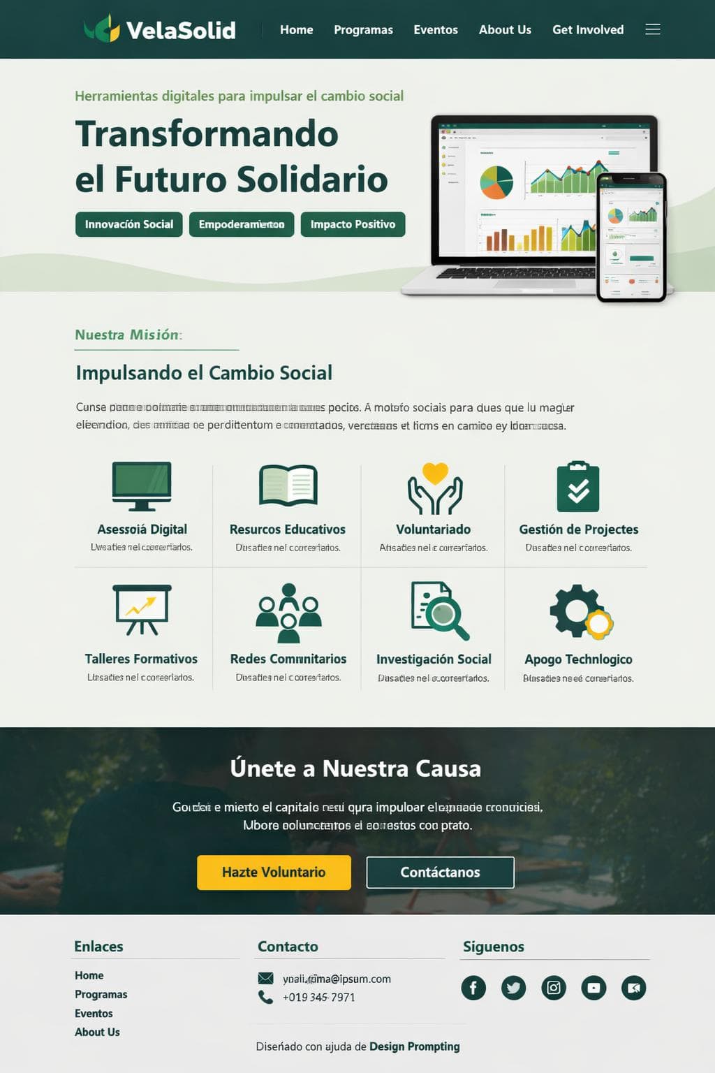 VelaSolid — vista previa del theme
