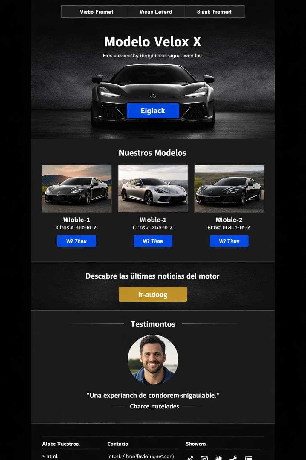 Velox Motors — vista previa del theme