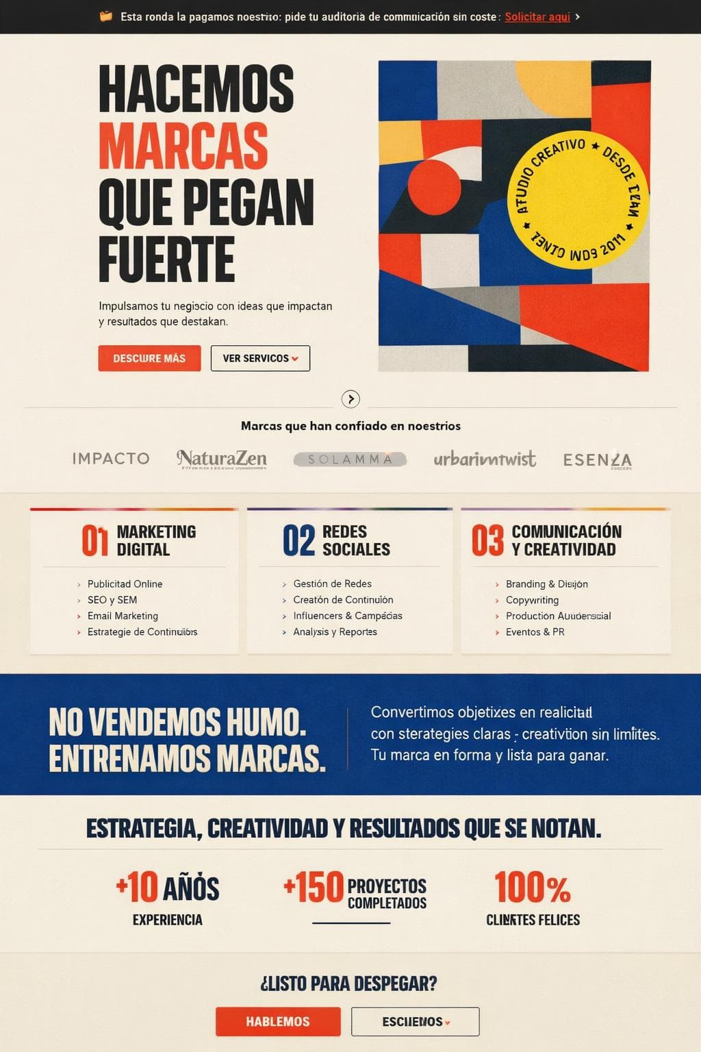 Verbena Studio — vista previa del theme