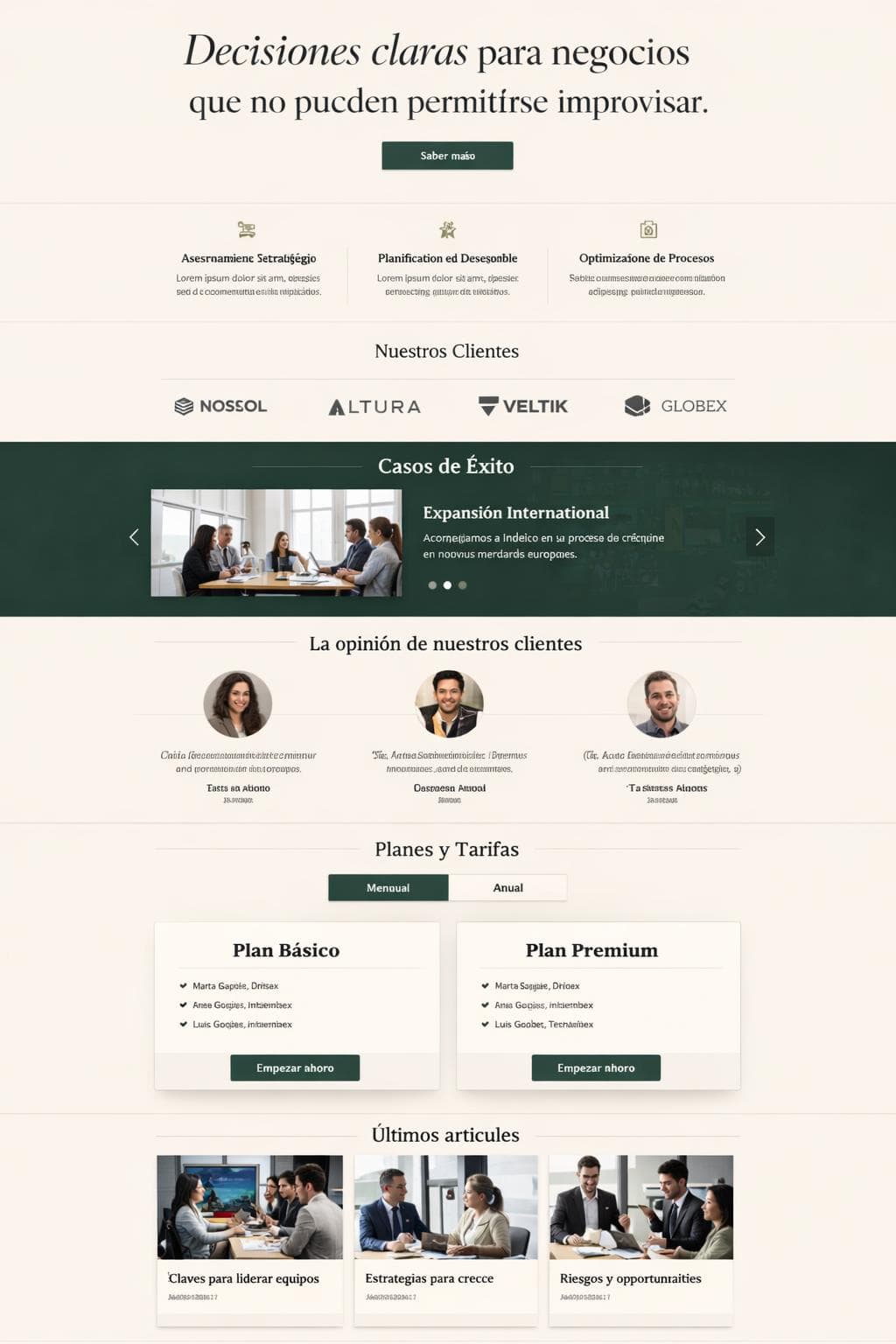 Verdalia Partners — vista previa del theme