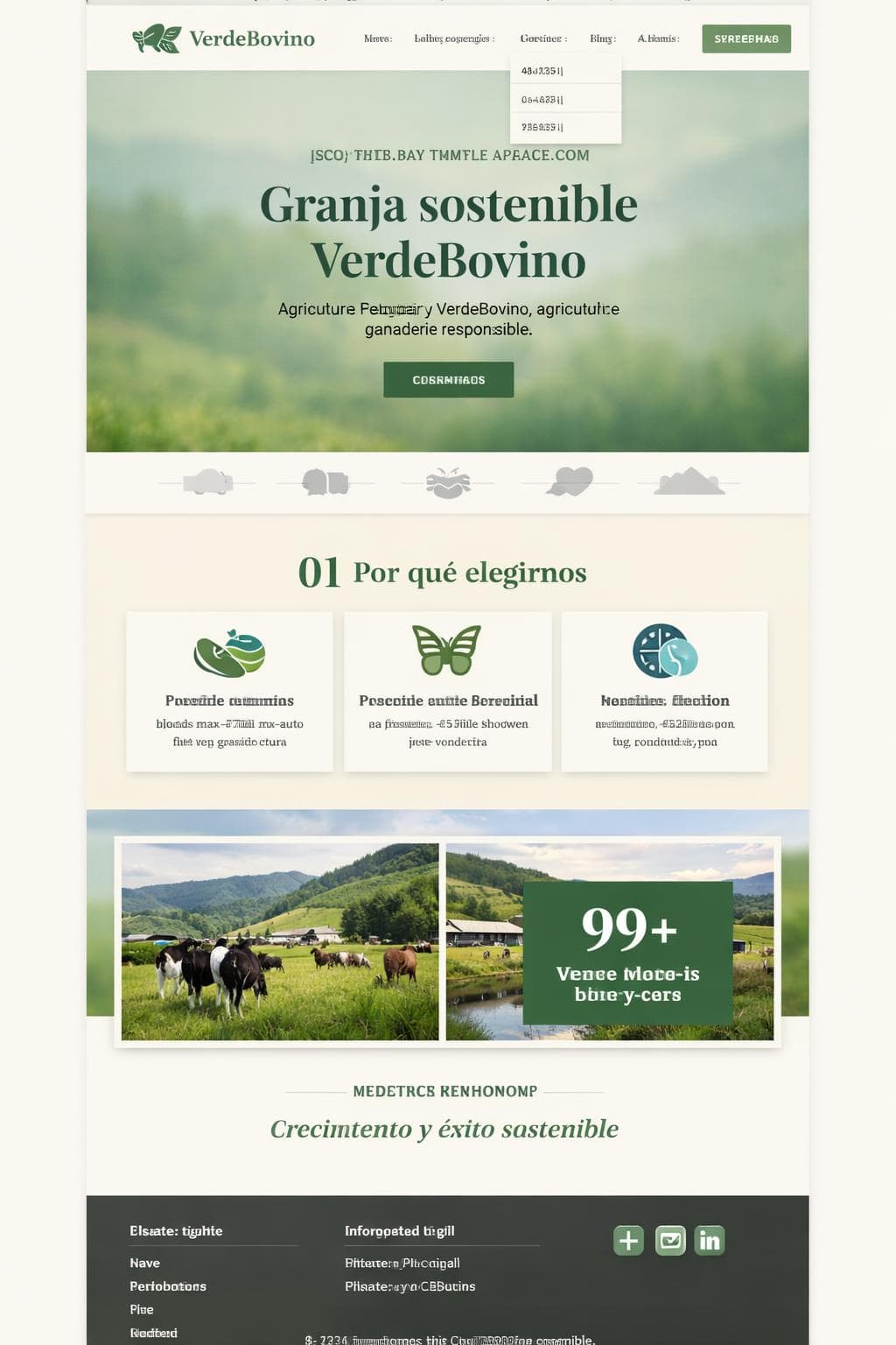 VerdeBovino — vista previa del theme