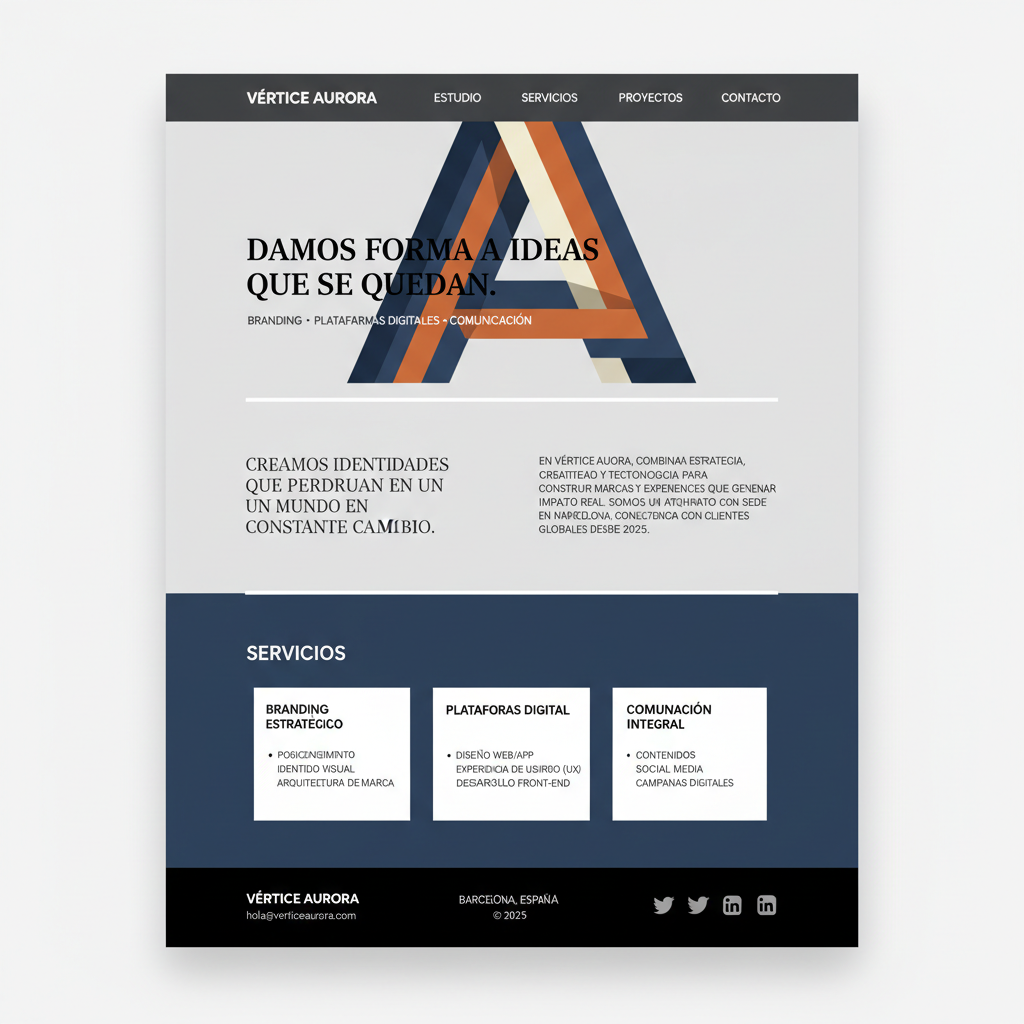 Vértice Aurora — vista previa del theme