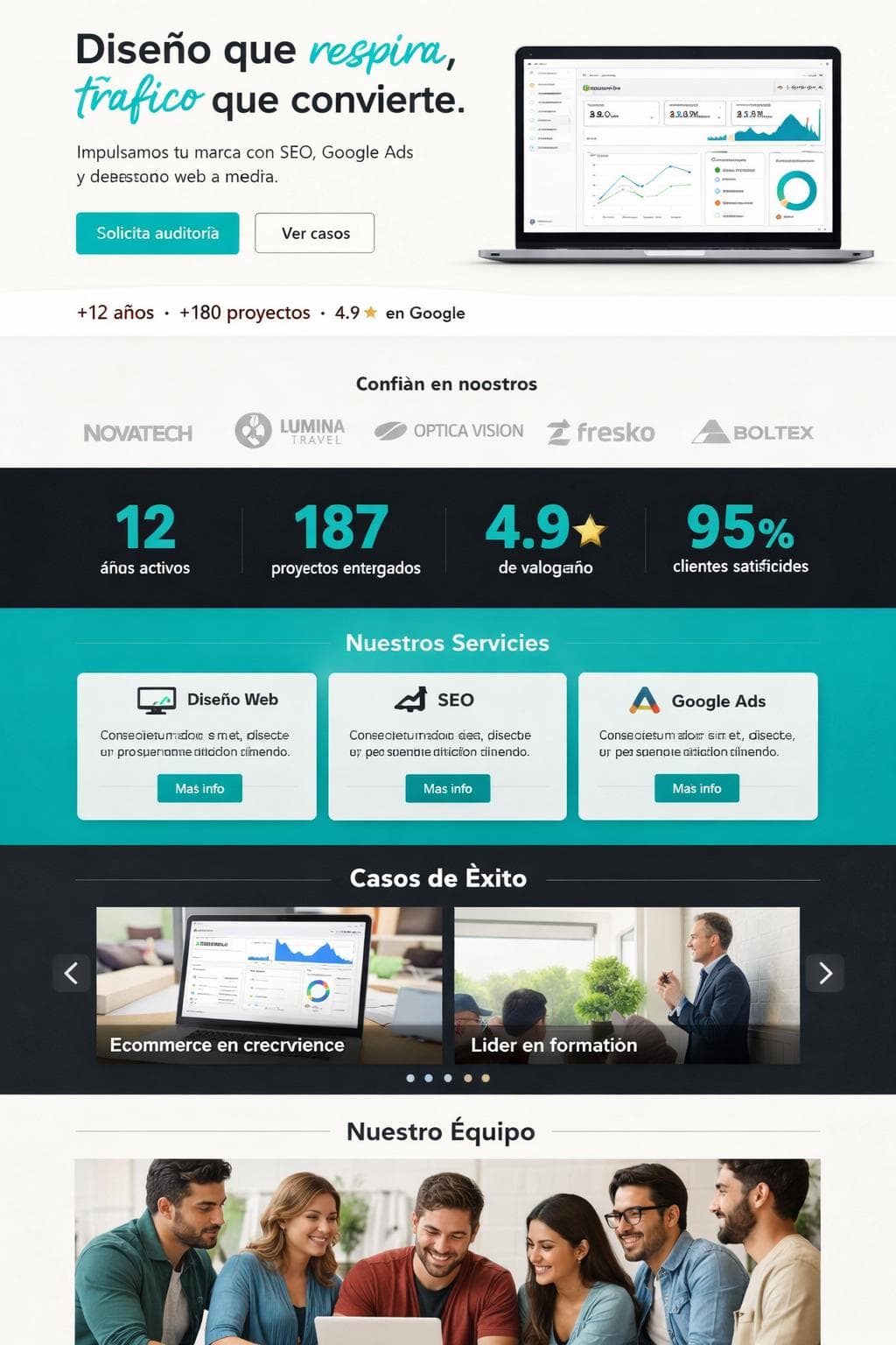 Vértigo Pulse — vista previa del theme