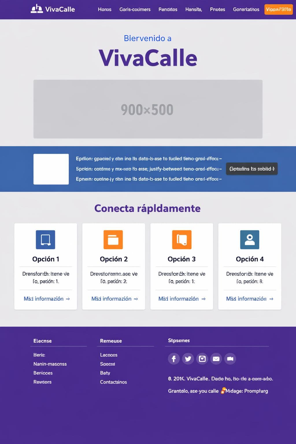 VivaCalle — vista previa del theme