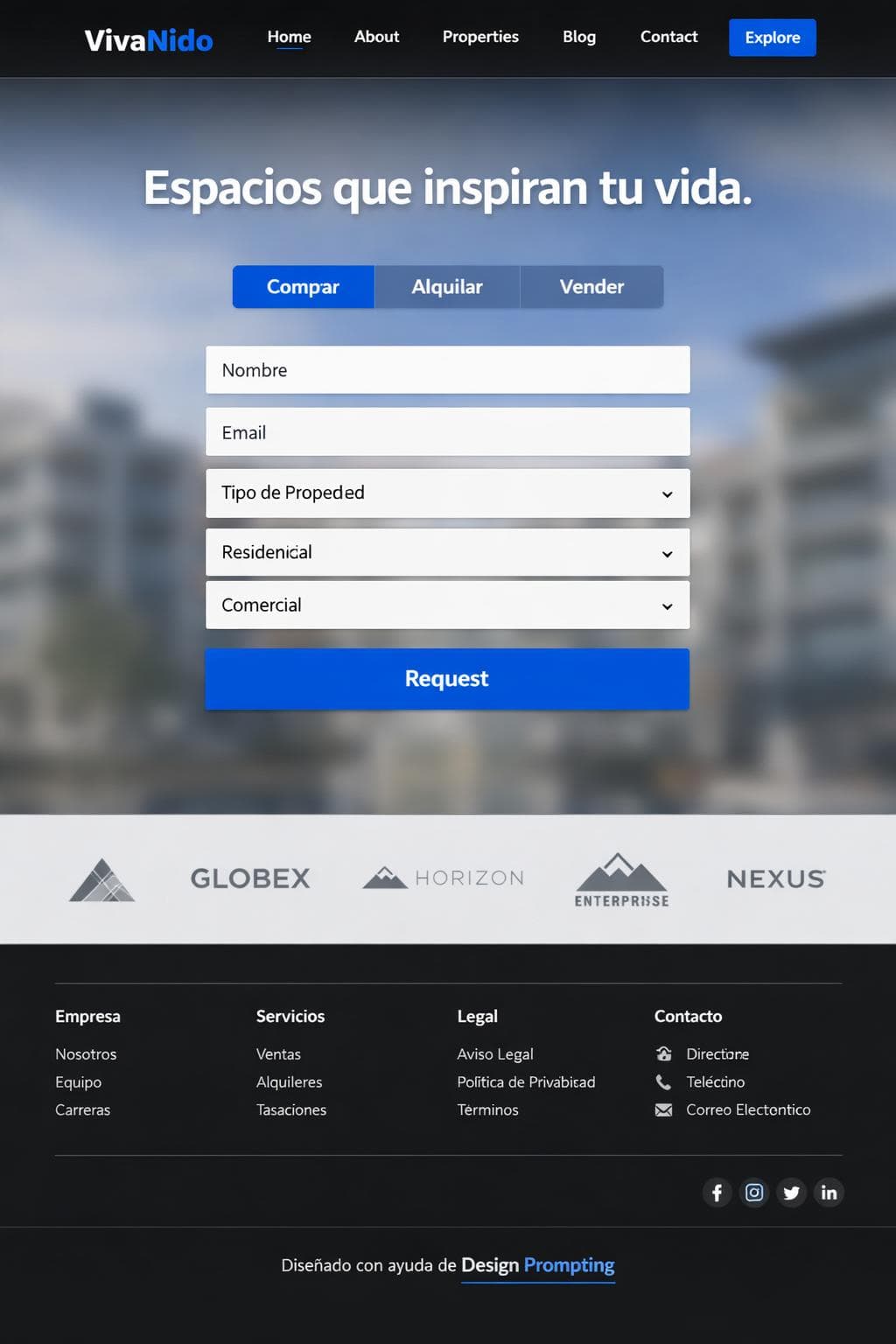 VivaNido — vista previa del theme